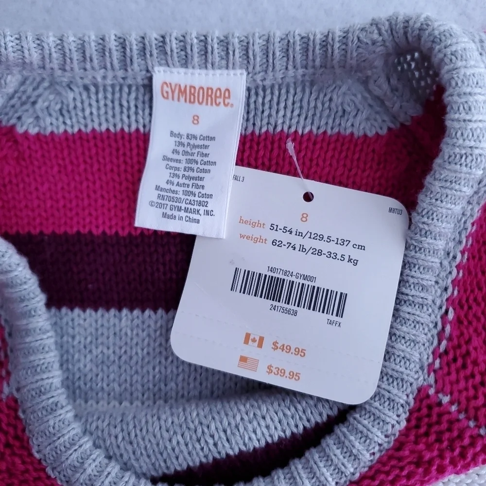 Gymboree Ready, Jet, Go Stripe Sweater Dress - Picture 5 of 8